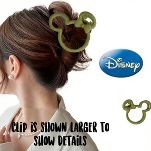 Mickey Mouse Shape Hair Claw Clip, NEW, 1 pc, Green, Small Hair Clip